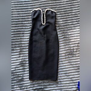 Fashion Nova Elegant Black Strapless Dress